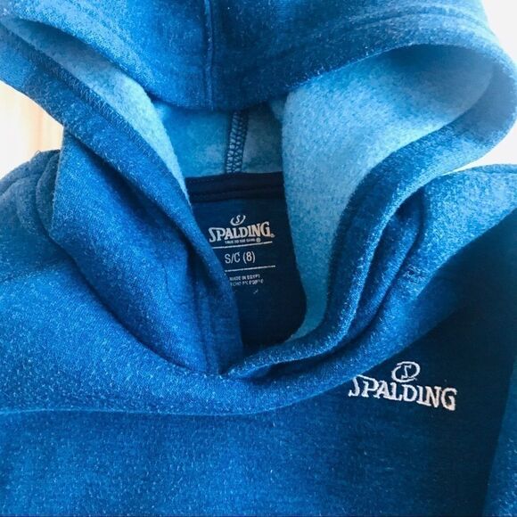 Spalding boys navy blue hoodie sweatshirt - Picture 2 of 2